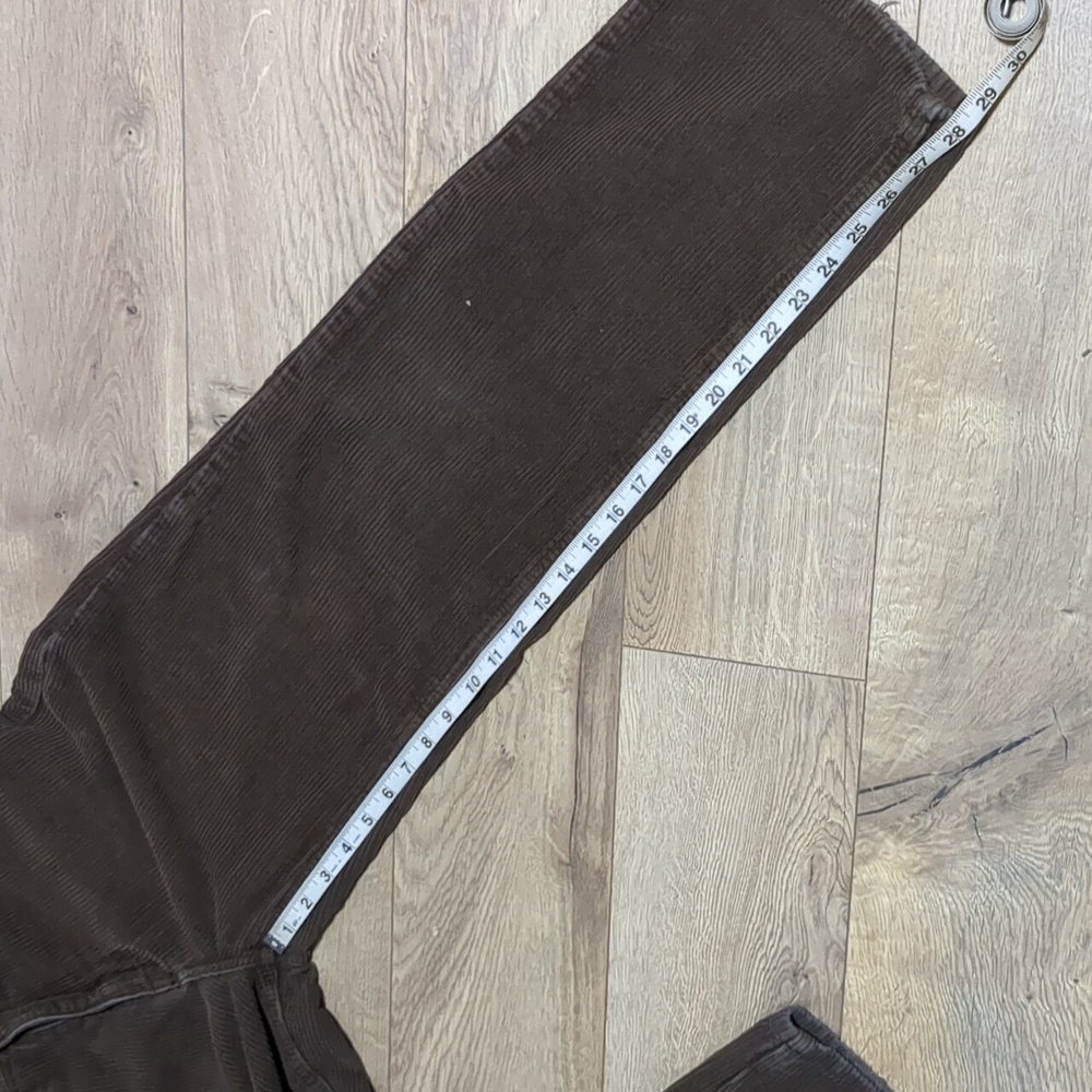 Empyre Tori Carafe Corduroy Dark Brown High Rise Wide Leg Skate Pants Size 4 - Picture 6 of 13